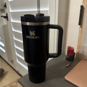 Stanley Black Insulated Cup with Straw